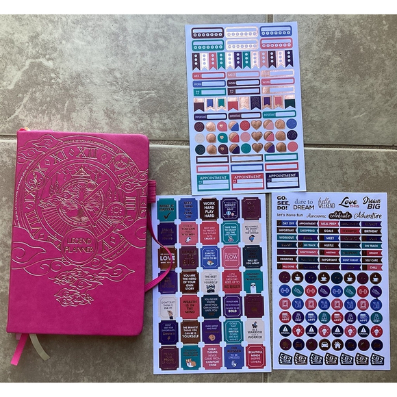 Legend Planner Deluxe Budget Planner & Schedule Organizer Weekly, Monthly, Pink - Picture 2 of 14